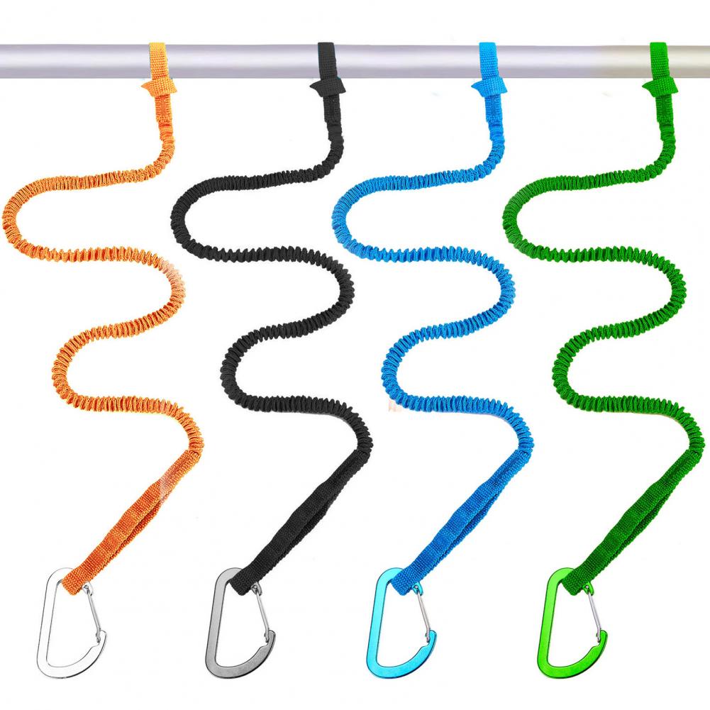 Fishing Kayak Paddle Leash - 1/2/4Pcs 안전 후크가있는 카약 패들 가죽