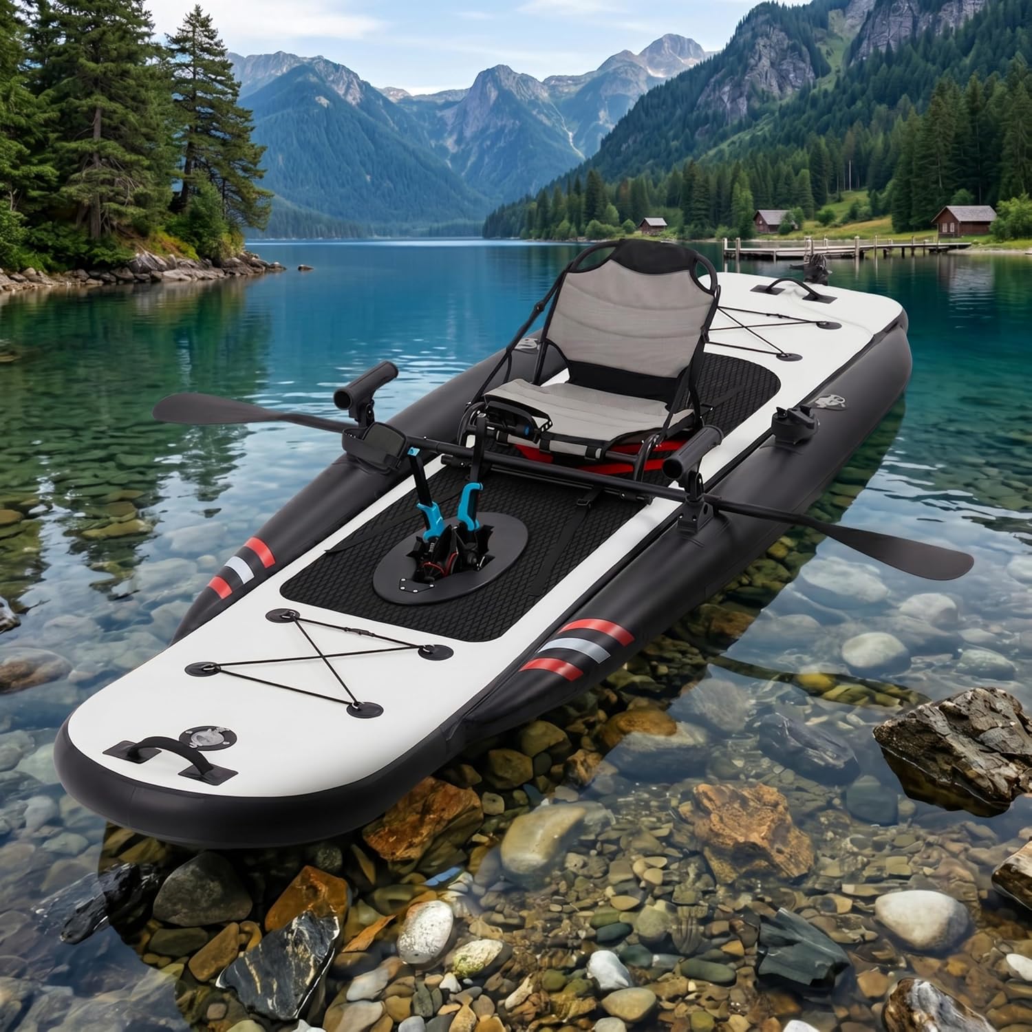 12피트 프리미엄 PVC 풍선식 낚시 카약 – 페달 구 - Fishing Kayak Seat 리뷰 및 가격