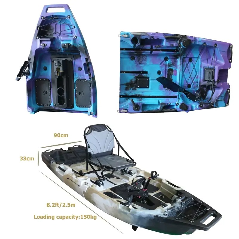 8피트 모듈식 1인승 핀 페달 드라이브 카약 프로펠러  - Fishing Kayak Seat 리뷰 및 가격