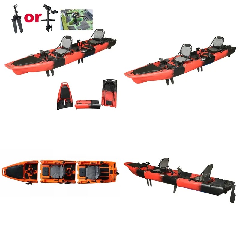 핫세일 14피트 2인승 더블 페달 시트온탑 카약 모듈형 - Fishing Kayak Sit On Top 리뷰 및 가격