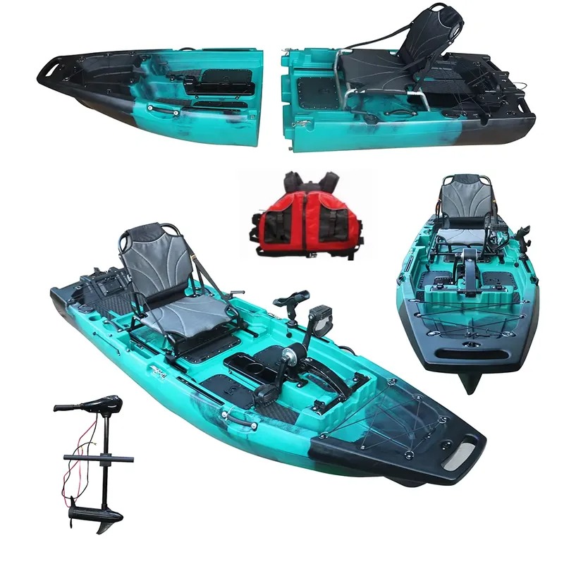 인기 있는 1인용 HDPE/PE 시트온탑 모터식 해양  - Fishing Kayak Sit On Top 리뷰 및 가격