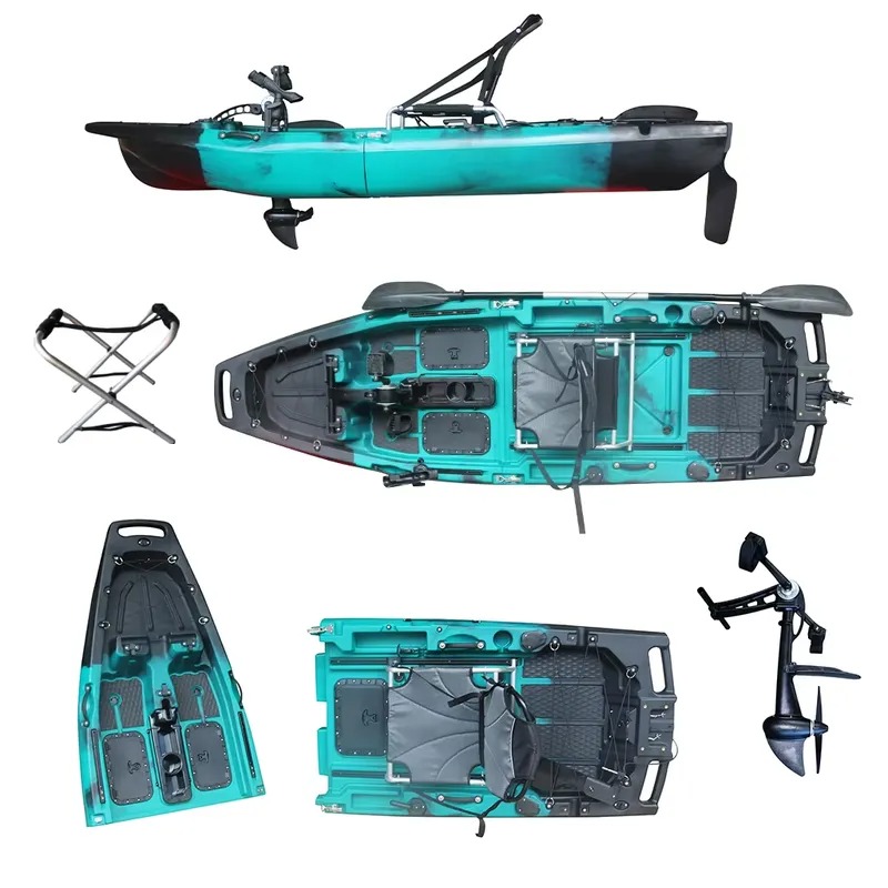 인기 있는 1인용 HDPE/PE 시트온탑 모터식 해양  - Fishing Kayak Sit On Top 리뷰 및 가격