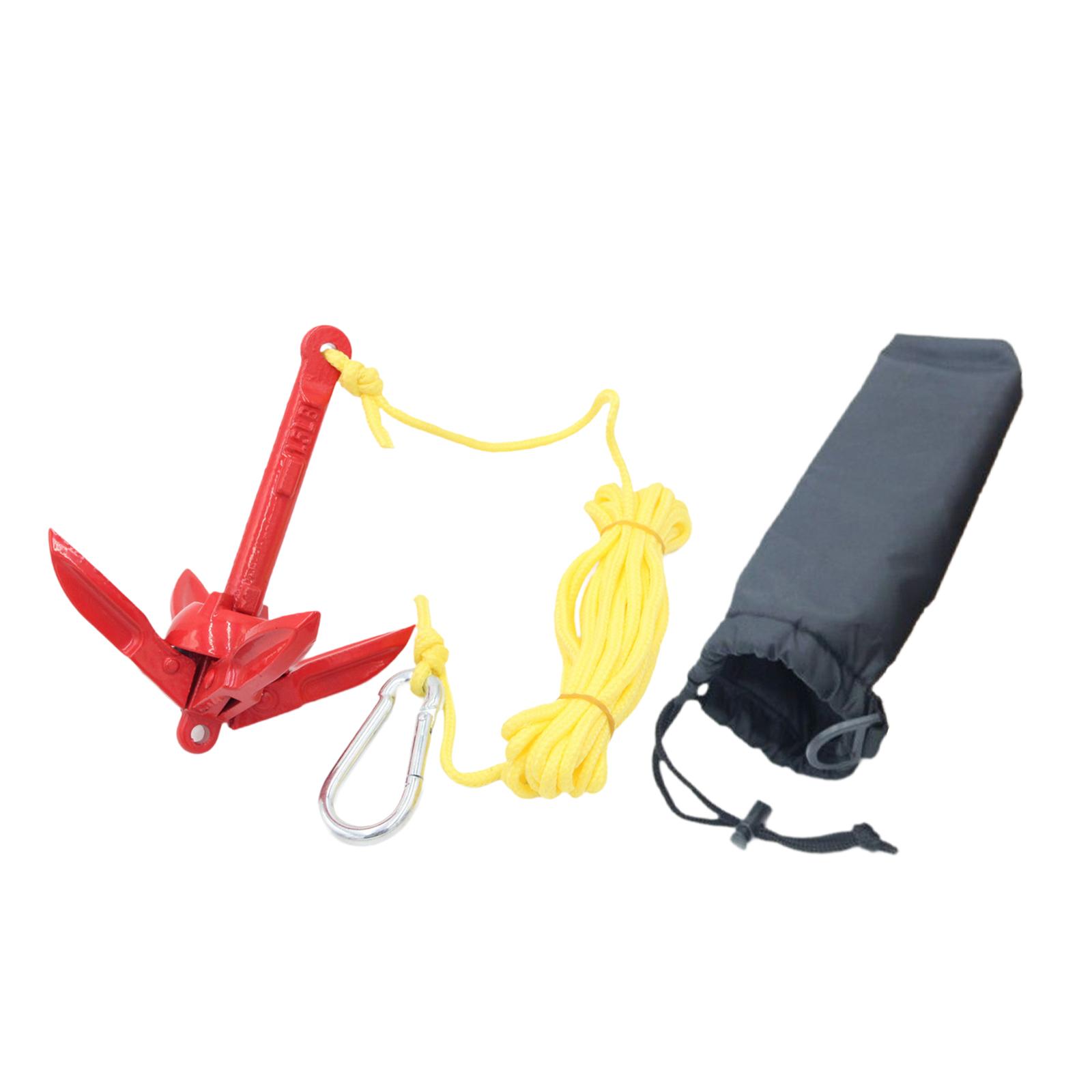 탄소강 접이식 보트 앵커 키트 (로프 및 훅 포함) - - Fishing Kayak Anchor 리뷰 및 가격